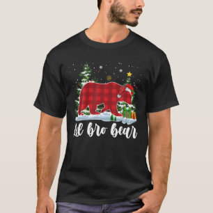 LIL BRO BEER Kinder rode geruite kerst pyjamabroek T-shirt
