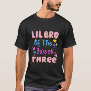 Lil Bro van het zoete 3e Donut Verjaardagsdeel T-shirt