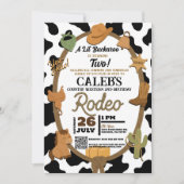 Lil' Buckaroo Country Western Rodeo Verjaardag Kaart (Voorkant)