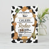 Lil' Buckaroo Country Western Rodeo Verjaardag Kaart (Staand voorkant)