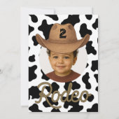 Lil' Buckaroo Country Western Rodeo Verjaardag Kaart (Achterkant)