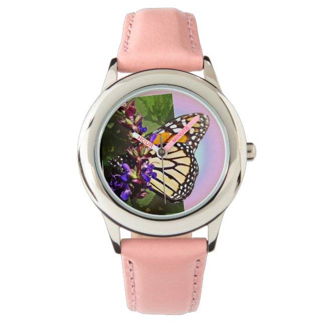  lil' Butterfly - Glitter Watch Horloge (Voorkant)
