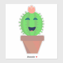 Lil Cactus Cute Cartoon Cacti Art Sticker
