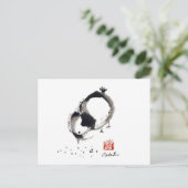 Lil Chick, Sumi-e door Andrea Erickson Briefkaart (Staand voorkant)