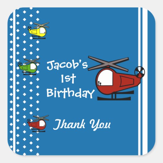 Lil Chopper Vierkante Sticker (Voorkant)