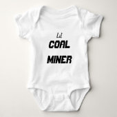 Lil Coal Miner Creeper Romper (Voorkant)