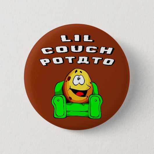 Lil Couch Potato Ronde Button 5,7 Cm (Voorkant)