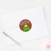 Lil Couch Potato Ronde Sticker (Envelop)