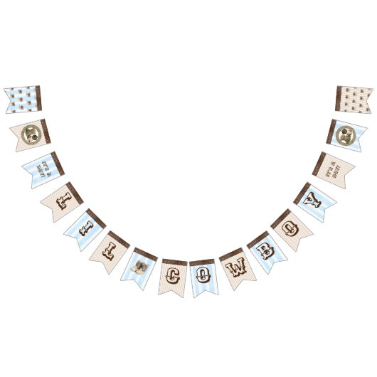 Lil Cowboy Baby shower Vlag Banner (Alle)