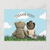 Lil Cowboy bedankt voor je berichtjes Briefkaart (Voorkant)