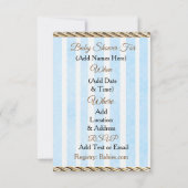 Lil' Cowboy Land en Western Baby shower Kaart (Achterkant)