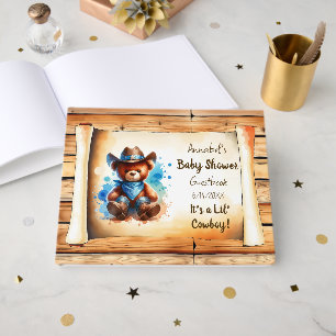 Lil' Cowboy personaliseerde het Baby shower van de Gastenboek