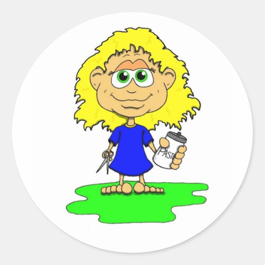 Lil Crafty Ronde Sticker (Voorkant)