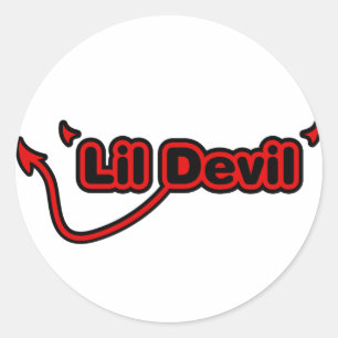 Lil Devil Ronde Sticker