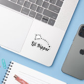Lil Dipper Constellation Ursa Minor Sticker (Laptop met iPhone)