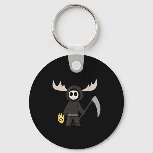 Lil Doom Moose - Funny Reaper Cartoon  Sleutelhanger (Voorkant)