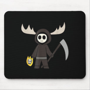 Lil Doom Moose - Grappige Reaper Cartoon Muismat