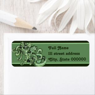 lil Dragon Celtic Knot Etiket