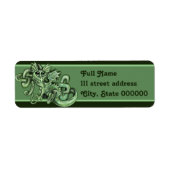 lil Dragon Celtic Knot Etiket (Voorkant)