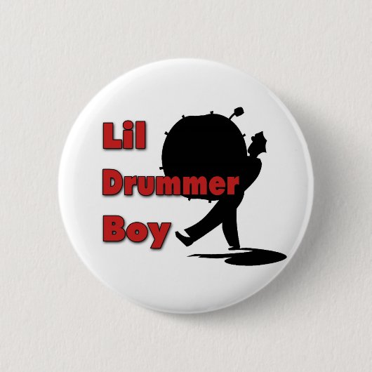 Lil Drummer Boy Ronde Button 5,7 Cm (Voorkant)