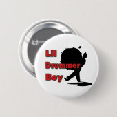 Lil Drummer Boy Ronde Button 5,7 Cm (Voorkant /achterkant)