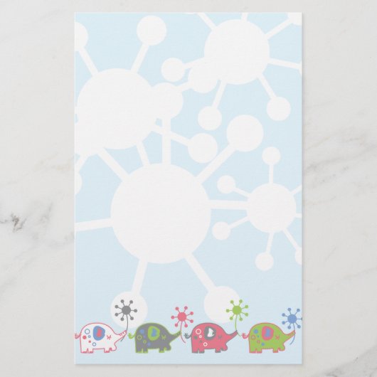 Lil' Elephants Stationery Briefpapier (Voorkant)