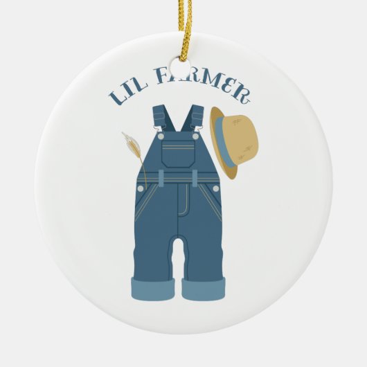 Lil Farmer Keramisch Ornament (Voorkant)