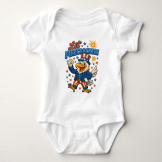 Lil’ Firecracker Freedom Classical Eagle Romper