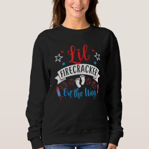Lil Firecracker op weg naar Cute 4 juli Pregna Trui