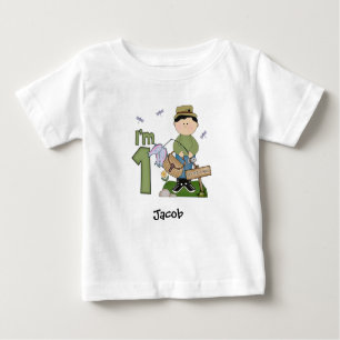 Lil Fishingman 1er anniversaire Baby T-shirt