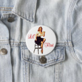 Lil' Flirt Pin-Up Ronde Button 7,6 Cm (In situ)