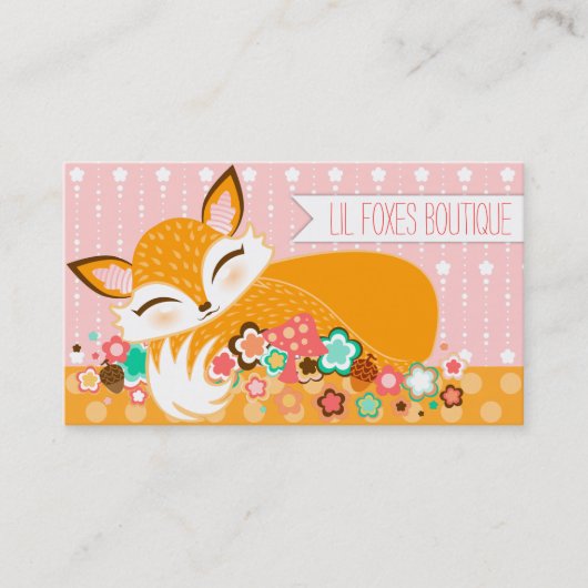 Lil Foxie CUB - cartes de visite faits sur (Devant)