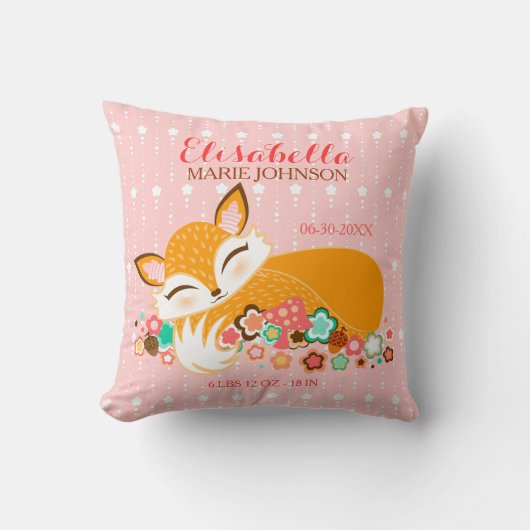 Lil Foxie CUB - coussin fait sur commande de (Recto)