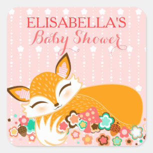 Lil Foxie Cub - Cute Baby Girl Fox Custom Stickers