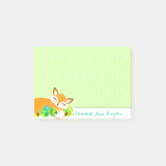 Lil Foxie Cub - Cute Fox Custom Post-it® notes (Voorkant)