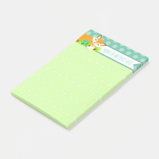 Lil Foxie Cub - Cute Fox Custom Post-it® notes (Schuin)