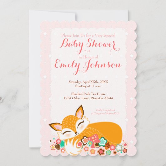 Lil Foxie CUB - invitations faites sur commande de (Devant)