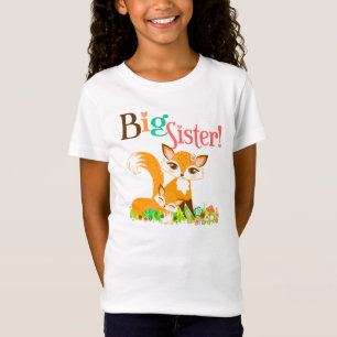 Lil Foxie Cubs - Cute Foxes Big Sister Tee Shirt