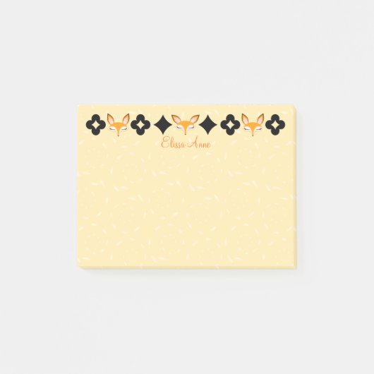 Lil Foxie - Cute Girly Foxes Custom Post-it® notes (Voorkant)