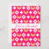 Lil Foxie - invitations mignonnes de coutume de (Dos)