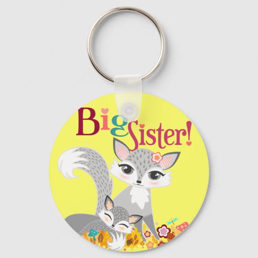 Lil Foxies Big Sister Sleutelhanger (Voorkant)