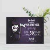 Lil' Grim Over the Hill Party Invitation Kaart (Staand voorkant)