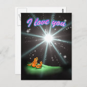 Lil Illow Orange - Je vous aime ma carte postale é (Devant / Derrière)