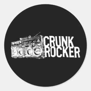 Lil Jon "Crunk Rocker Boombox White" Ronde Sticker