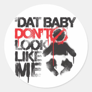 Lil Jon "Shawty Putt- dat Baby er niet zo uit ziet Ronde Sticker