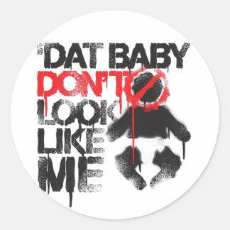 Lil Jon "Shawty Putt- dat Baby er niet zo uit ziet Ronde Sticker