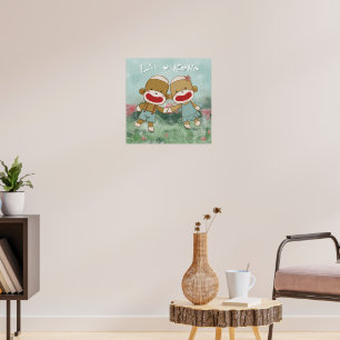 Lil & Kona houden handen vast Poster
