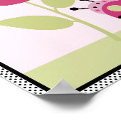 Lil Ladybug avec Pois #1 Poster d'art de la crèche (Coin)