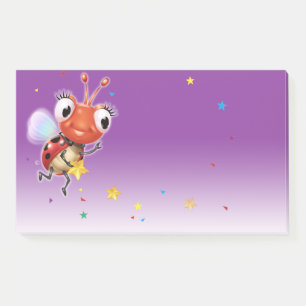 Lil Ladybug paarse fade brede Post-it notitieblok Post-it® Notes