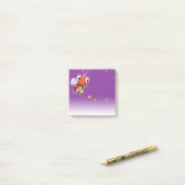 Lil Ladybug paarse fade square Post-it notitieblok Post-it® Notes (Op bureau)